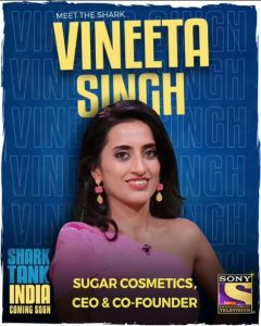 2. Vineeta Singh, CEO and Co-founder at SUGAR Cosmetics