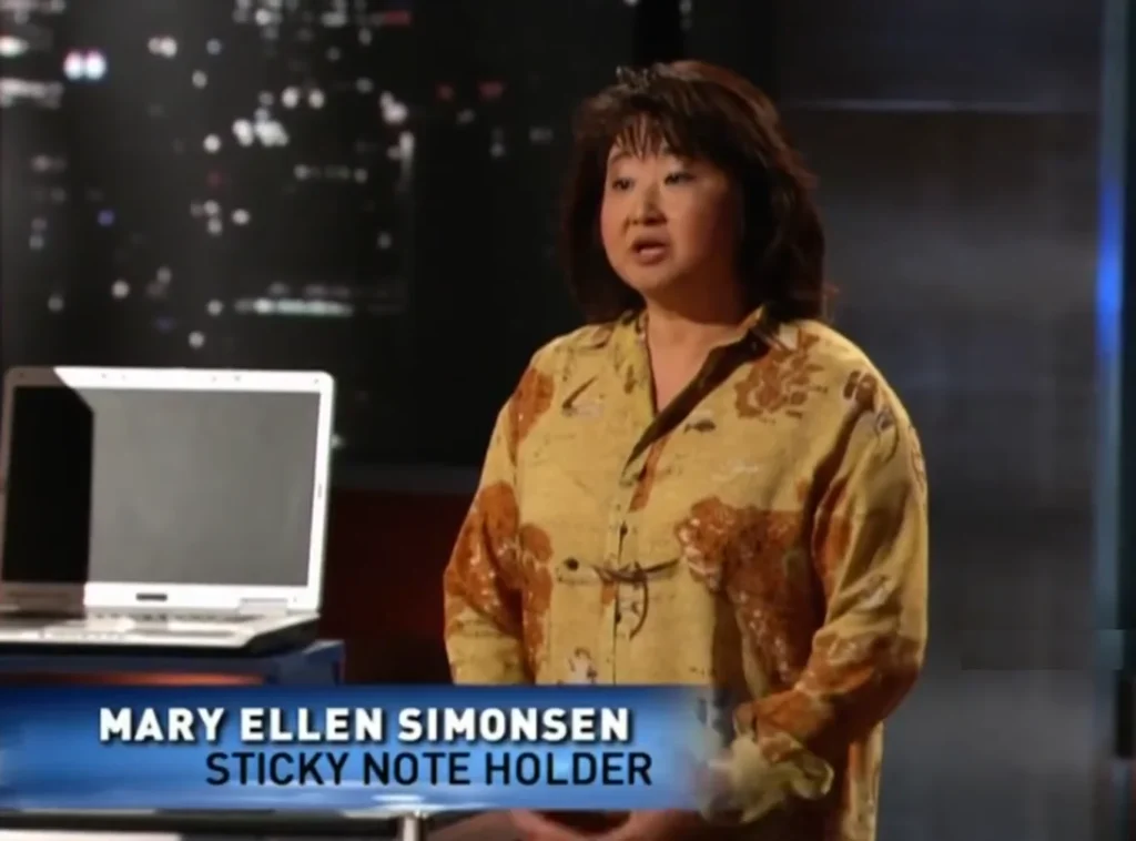 Mary Ellen Simonsen founder and CEO of Sticky Note Holder